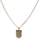 9ct Yellow Gold England National Football Team Pendant and Chain 24"