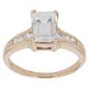 9ct Yellow Gold Cubic Zirconia Fancy Ring