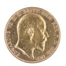 1910 Edward VII Large Head UK Full Sovereign Coin