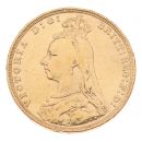 1892 Victoria Jubilee Head UK Full Sovereign Coin