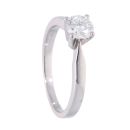 Platinum 0.50ct Diamond Solitaire Ring