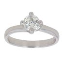 Platinum 0.75ct Brilliant Cut Diamond Solitaire Ring