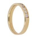 18ct Yellow Gold 0.50ct Brilliant Cut Diamond Half Eternity Ring