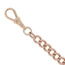 9ct Rose Gold Curb Bracelet 8"