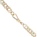 9ct Yellow Gold Double Curb Chain 18"