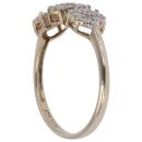 9ct Yellow Gold 0.25ct Brilliant Cut Diamond Cluster Ring