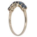 9ct Yellow Gold Eternity Sapphire Ring