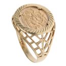 9ct Yellow Gold St George Ring