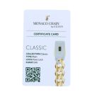 14ct Yellow Gold Monaco Curb Classic Cubic Zirconia Pave Lock Chain 22"