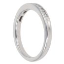 18ct White Gold 0.15ct Brilliant Cut Diamond Half Eternity Ring