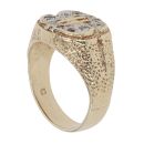9ct Yellow Gold Cubic Zirconia Dollar Fancy Ring