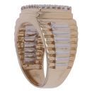 9ct Yellow and White Gold 1.00ct Brilliant Cut Diamond Signet Ring