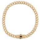 14ct Yellow Gold Monaco Classic Flex Lock Curb Bracelet 8.5"