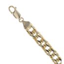 9ct Yellow Gold Double Curb Bracelet 8"