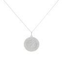 Silver St Christopher Pendant And Chain 18" By Icesia
