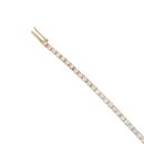 18ct Yellow Gold 3.00ct Brilliant Cut Diamond Tennis Bracelet 6.5"