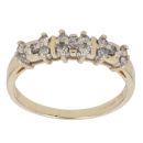 14ct Yellow Gold 0.15ct Diamond Fancy Ring