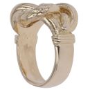 9ct Yellow Gold Patterned Knot Ring