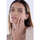 9ct Yellow Gold Lab Grown Diamond Clawset Wishbone Ring G VS