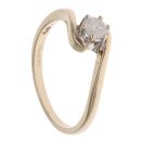 9ct Yellow Gold 0.20ct Brilliant Cut Diamond Solitaire Ring
