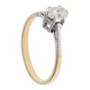 18ct Yellow Gold 0.50ct Oval Cut Diamond Solitaire Ring