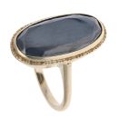 9ct Yellow Gold Hematite Ring