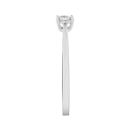 9ct White Gold Lab Grown Diamond Illusion Solitaire Ring G VS