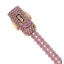 14ct Yellow Gold Amethyst Fancy Bracelet 6.5"
