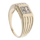9ct Yellow Gold 0.25ct Diamond Signet Ring