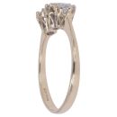 9ct Yellow Gold Cubic Zirconia Three Stone Ring
