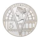 2001 Elizabeth II 5 Pounds UK Coin