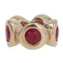 14ct Yellow Gold Pandora Ruby Light Spacer Charm