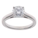 Platinum 1.07ct Brilliant Cut Lab Grown Diamond Solitaire Ring