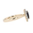 9ct Yellow Gold 0.36ct Diamond And Sapphire Ring