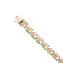 9ct Yellow Gold Patterned Fancy Bracelet 8"
