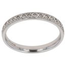 18ct White Gold 0.15ct Brilliant Cut Diamond Half Eternity Ring