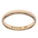 18ct Yellow Gold Plain Wedding Band 3mm