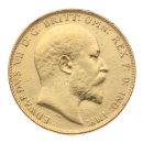 1909 Edward VII Large Head UK Full Sovereign Coin