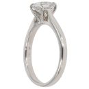 Platinum 0.85ct Princess Cut Diamond Solitaire Ring