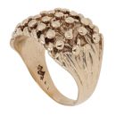 9ct Yellow Gold Four Row Keeper Ring