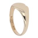 9ct Yellow Gold Patterned Heart Signet Ring