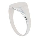 Sterling Silver Oval Signet Ring By Icesia