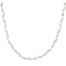 14ct Yellow And White Gold Fancy Chain 18"