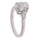 18ct White Gold 1.75ct Oval And Baguette Cut Diamond Ring