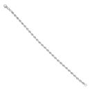 Silver Diamond Cut Bead Bracelet 7" By Icesia