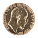 1909 Edward VII Large Head UK Half Sovereign Coin