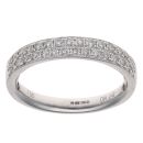 18ct White Gold 0.42ct Brilliant Cut Diamond Fancy Ring