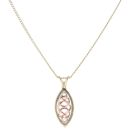 9ct Yellow and Rose Gold Queen Eleanor Clogau Pendant and Chain 18"