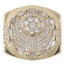 9ct Yellow Gold Cubic Zirconia Signet Ring