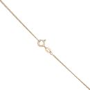 9ct Yellow Gold 0.03ct Diamond And Sapphire Pendant And Chain 7"